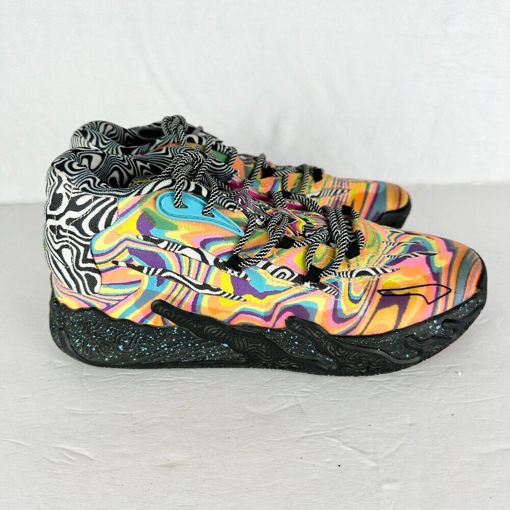 Puma Lamelo Ball Dexters Laboratory MB.03 Sneakers Size 8 379330-01 Multicolor - Picture 2 of 8
